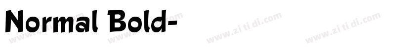 Normal Bold字体转换